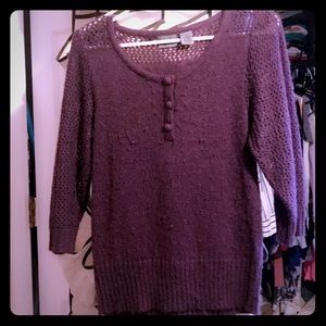 Purple Daytrip cropped sweater